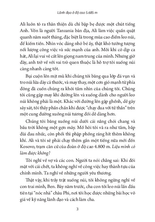 đỉnh cao của thuật lãnh đạo - những bài học lãnh đạo từ độ cao 5.895 m