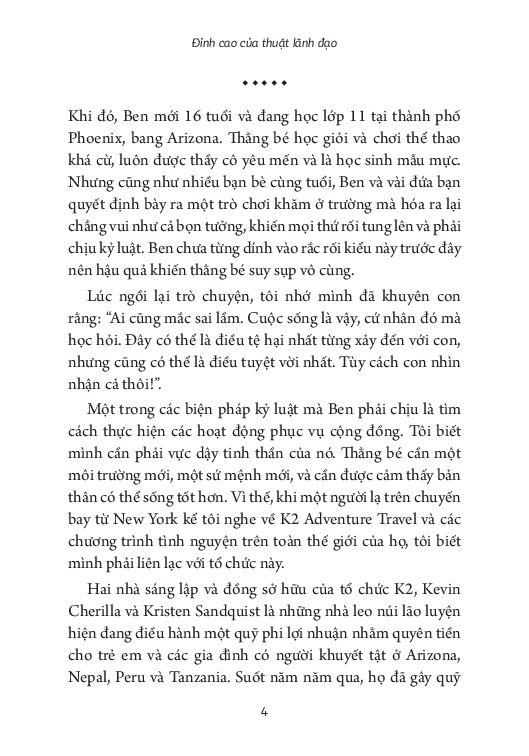 đỉnh cao của thuật lãnh đạo - những bài học lãnh đạo từ độ cao 5.895 m