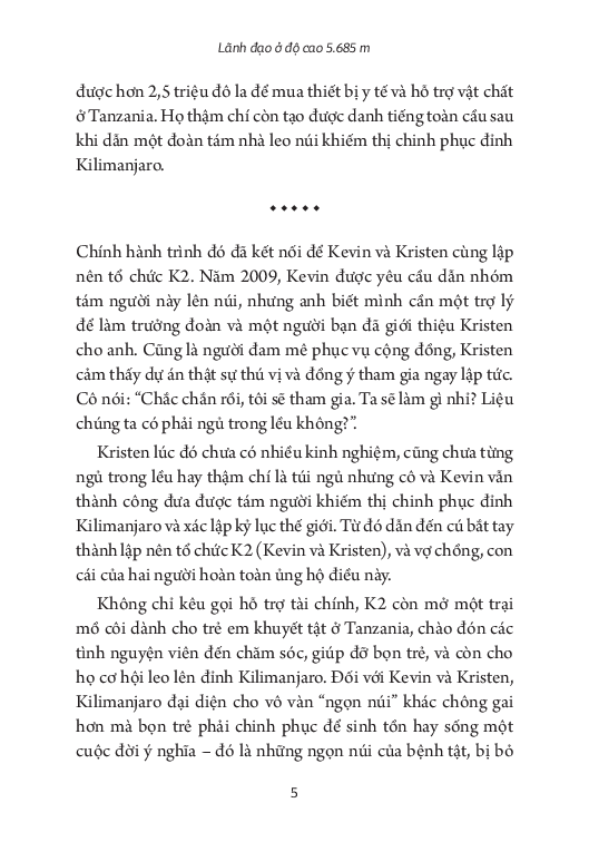 đỉnh cao của thuật lãnh đạo - những bài học lãnh đạo từ độ cao 5.895 m