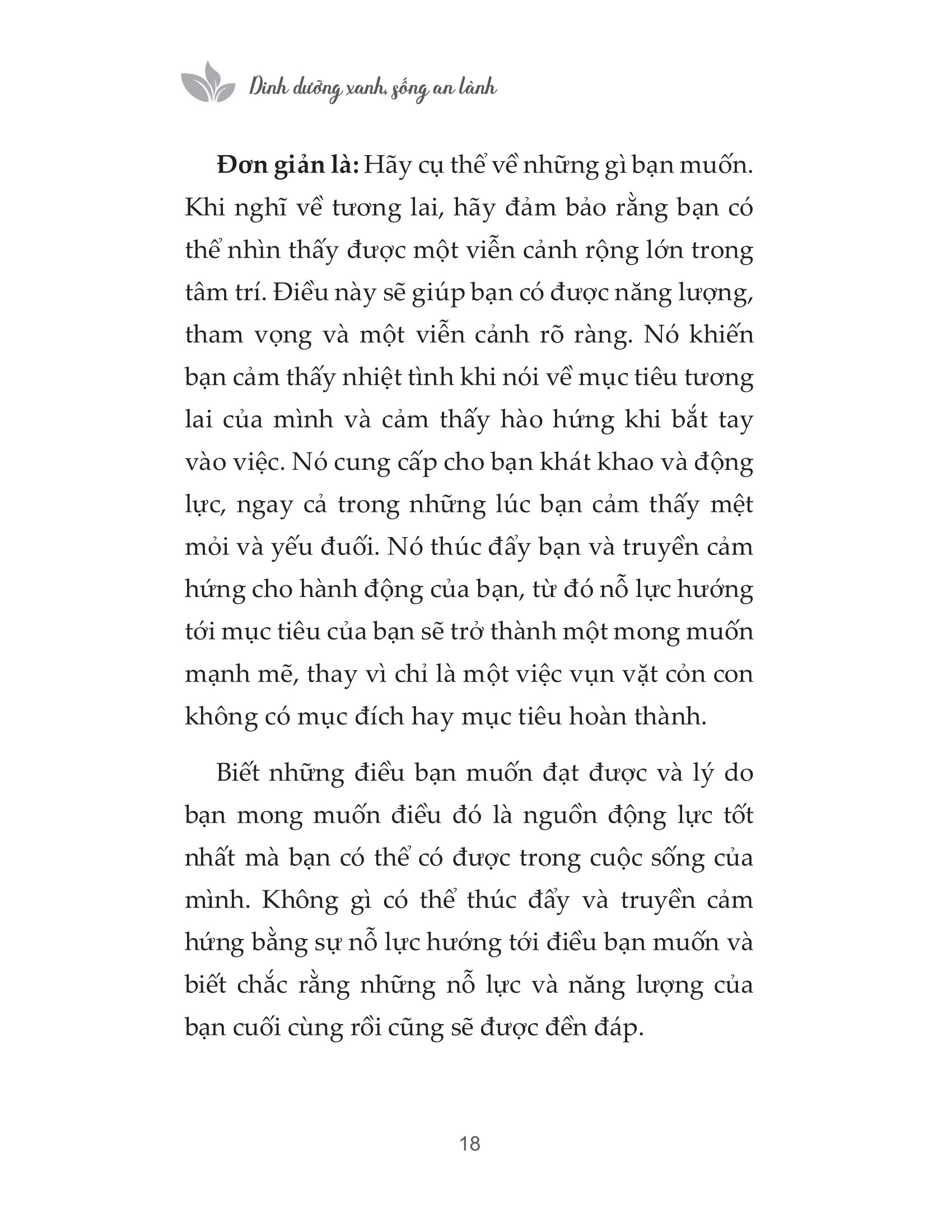 dinh dưỡng xanh sống an lành