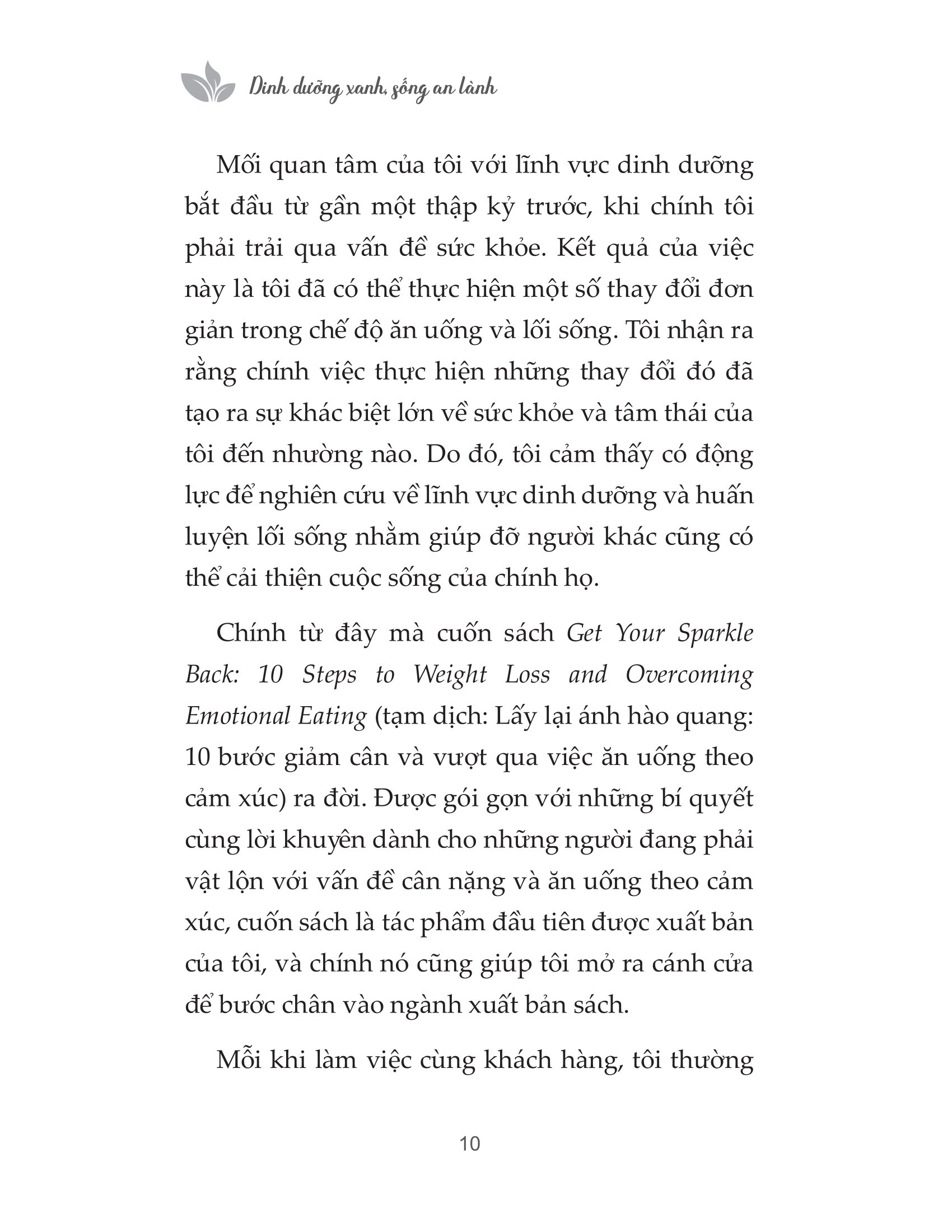 dinh dưỡng xanh sống an lành