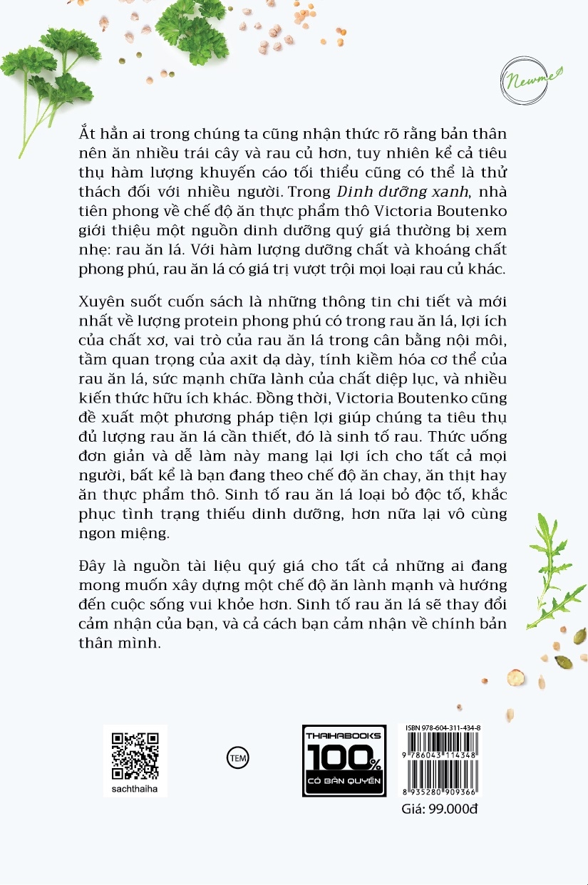 dinh dưỡng xanh (tái bản 2021)