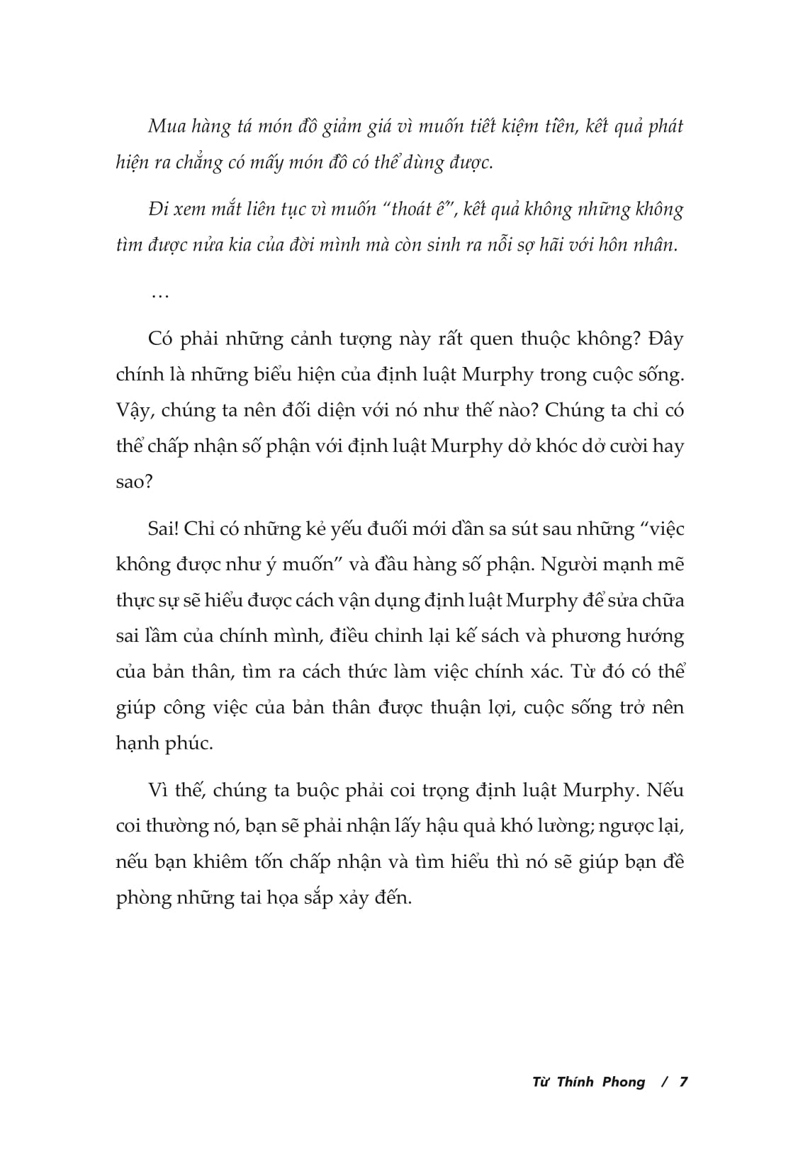 định luật murphy - mọi bí mật tâm lý thao túng cuộc đời bạn