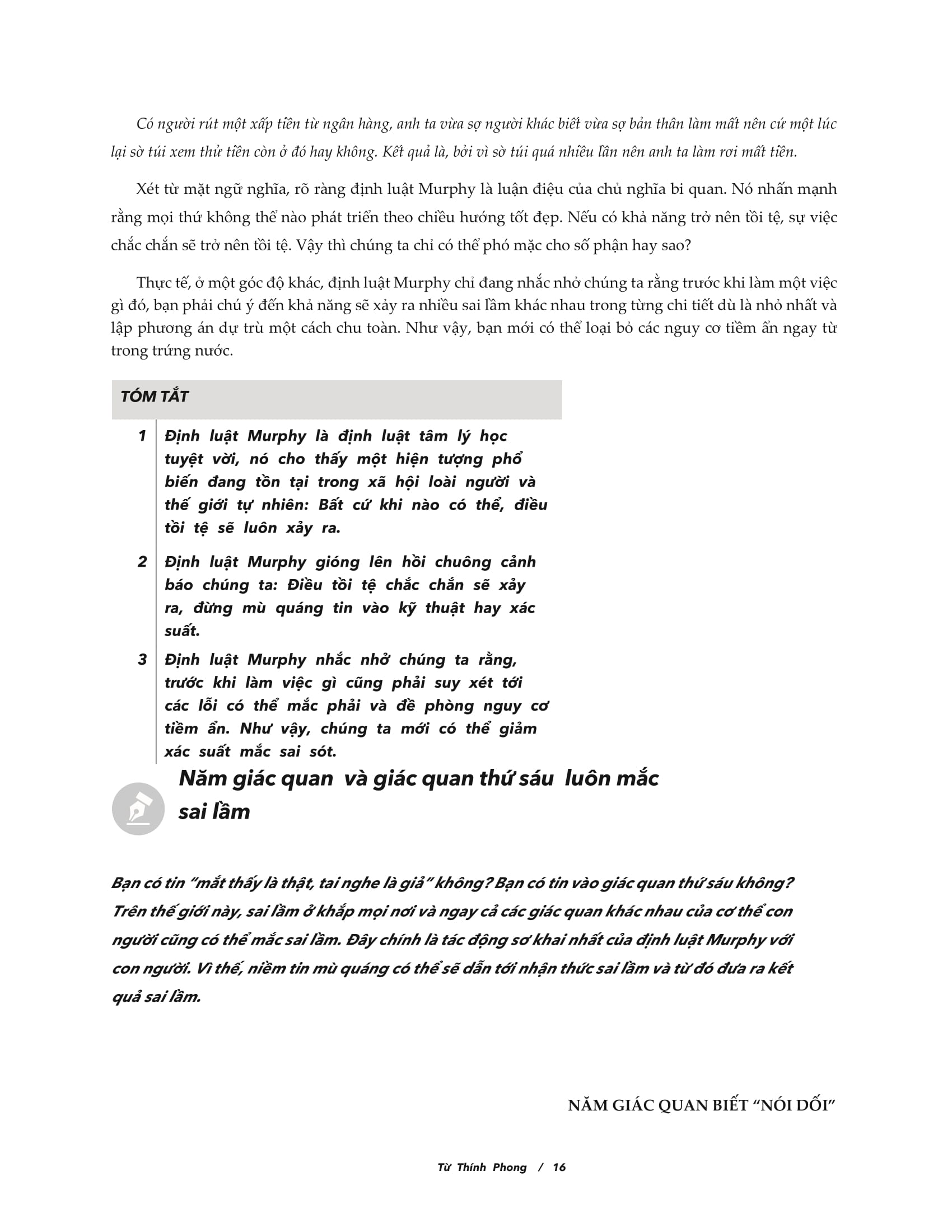 định luật murphy - mọi bí mật tâm lý thao túng cuộc đời bạn