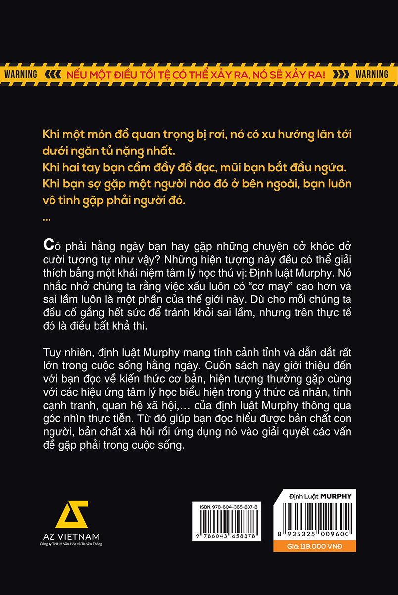 định luật murphy - mọi bí mật tâm lý thao túng cuộc đời bạn