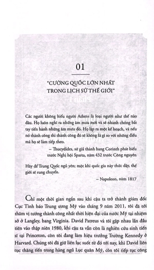 định mệnh chiến tranh - liệu mỹ và trung quốc có tránh được bẫy thucydides?