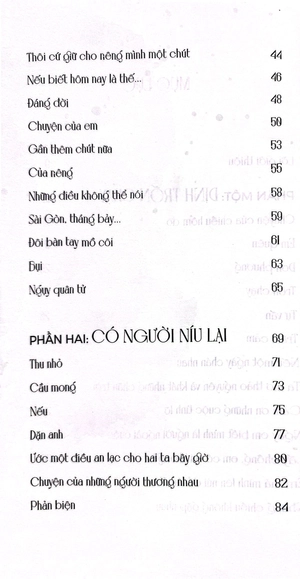 đinh trốn chạy mà có người níu lại