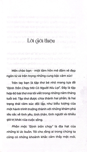 đinh trốn chạy mà có người níu lại