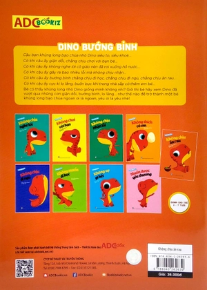 dino bướng bỉnh - không chịu ăn rau (tái bản 2023)