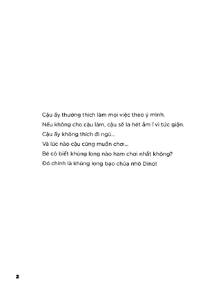 dino bướng bỉnh - không chịu đi ngủ (tái bản 2023)