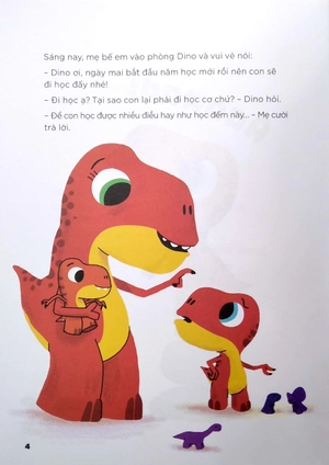 dino bướng bỉnh - không muốn đi học