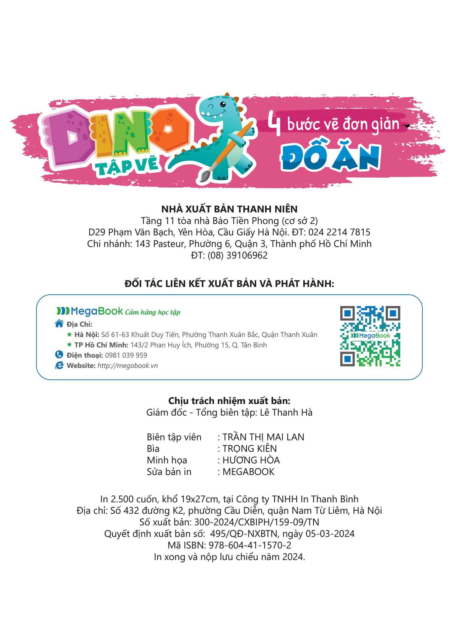 dino tập vẽ - 4 bước vẽ đơn giản - đồ ăn