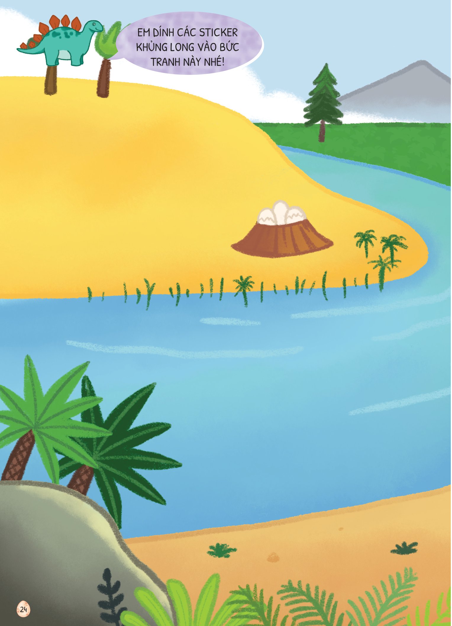 dino tập vẽ - 4 bước vẽ đơn giản - khủng long