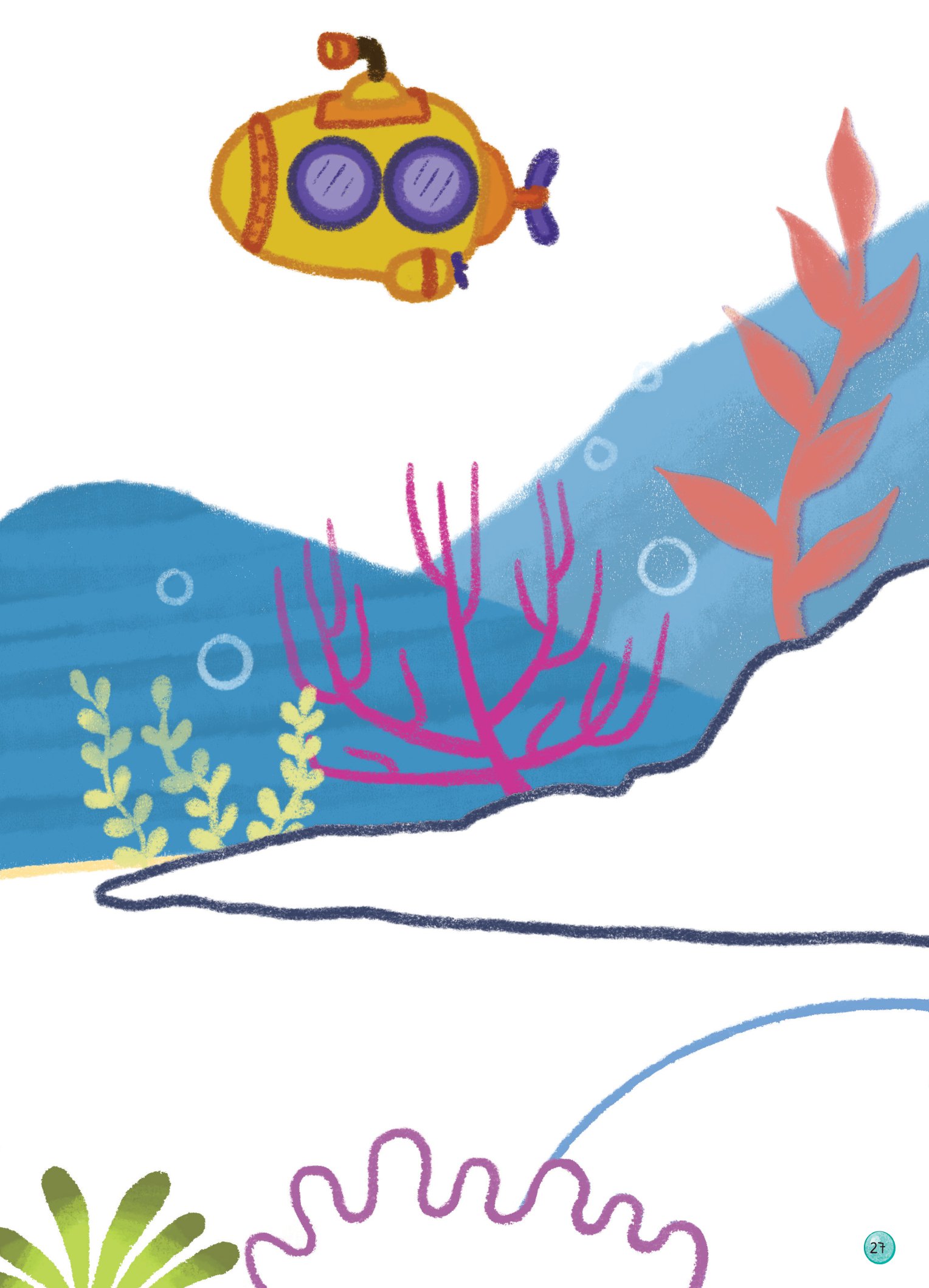 dino tập vẽ - 4 bước vẽ đơn giản - sinh vật biển