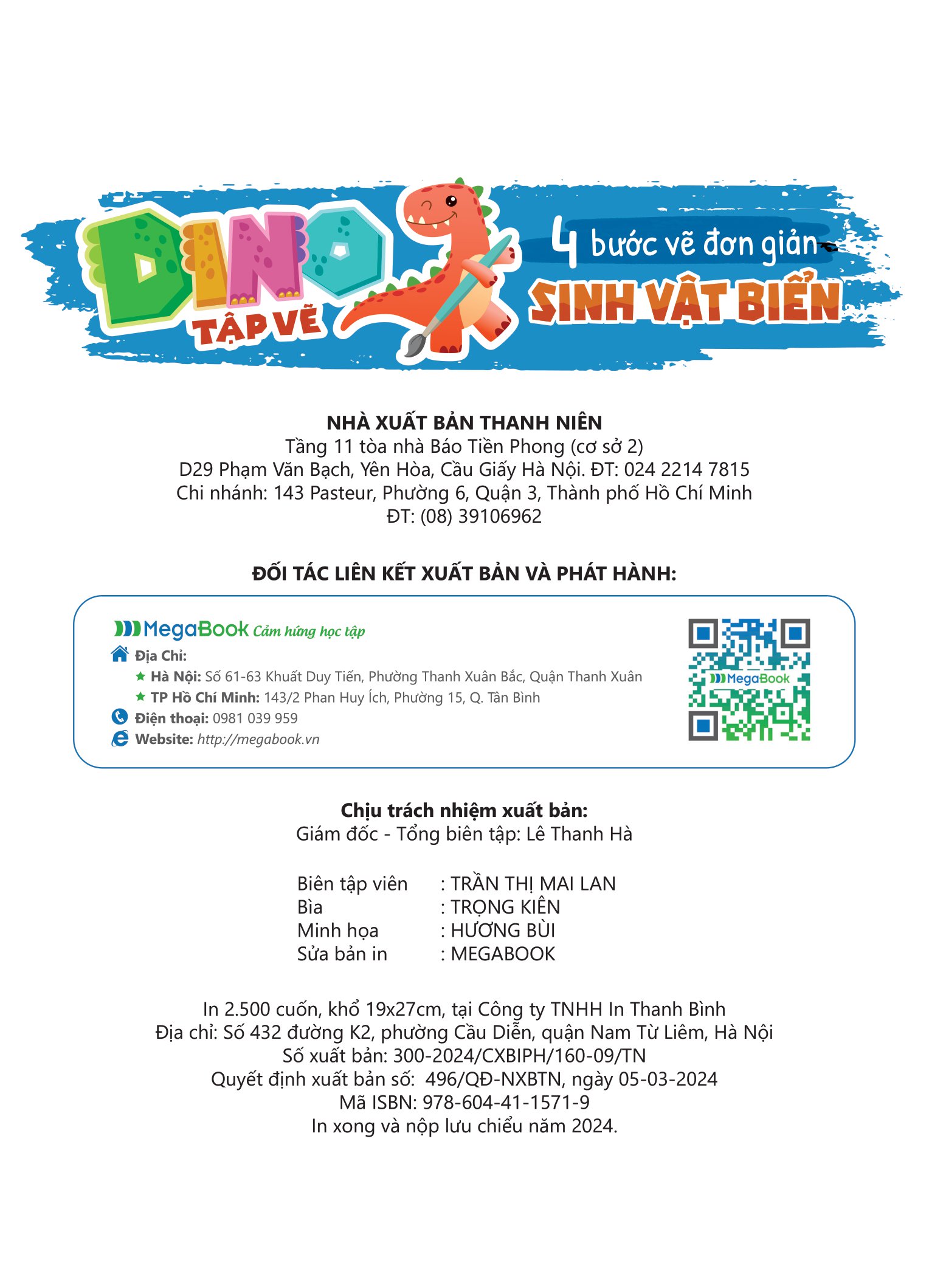 dino tập vẽ - 4 bước vẽ đơn giản - sinh vật biển