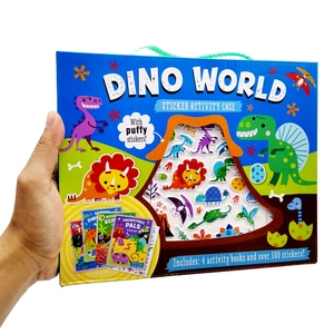dino world sticker activity case