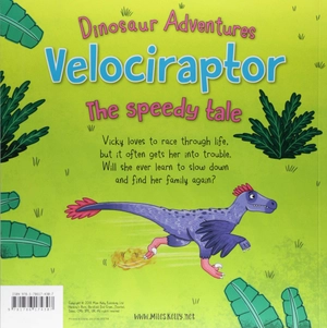 dinosaur adventures: velociraptor - the speedy tale