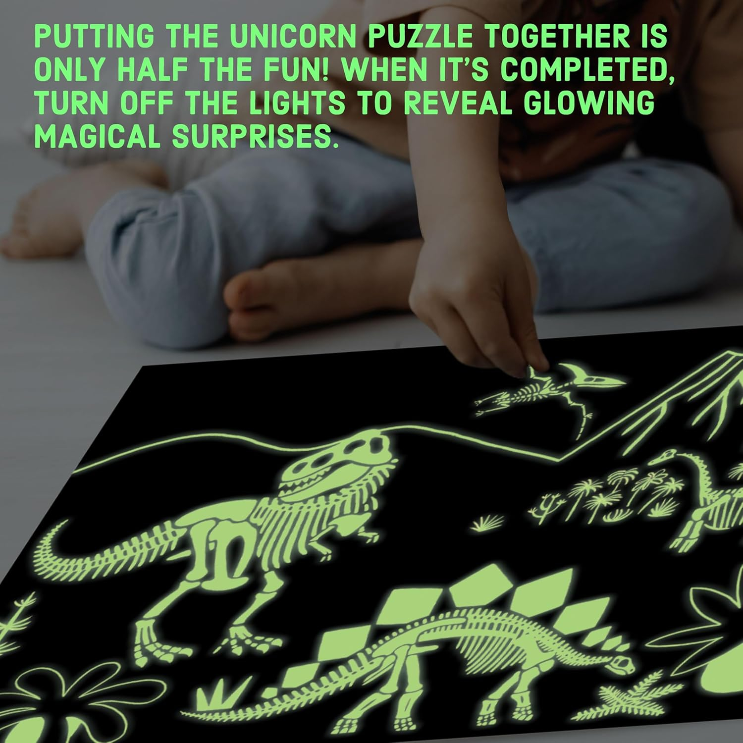 Dinosaur Park 100 Piece Glow In The Dark Puzzle