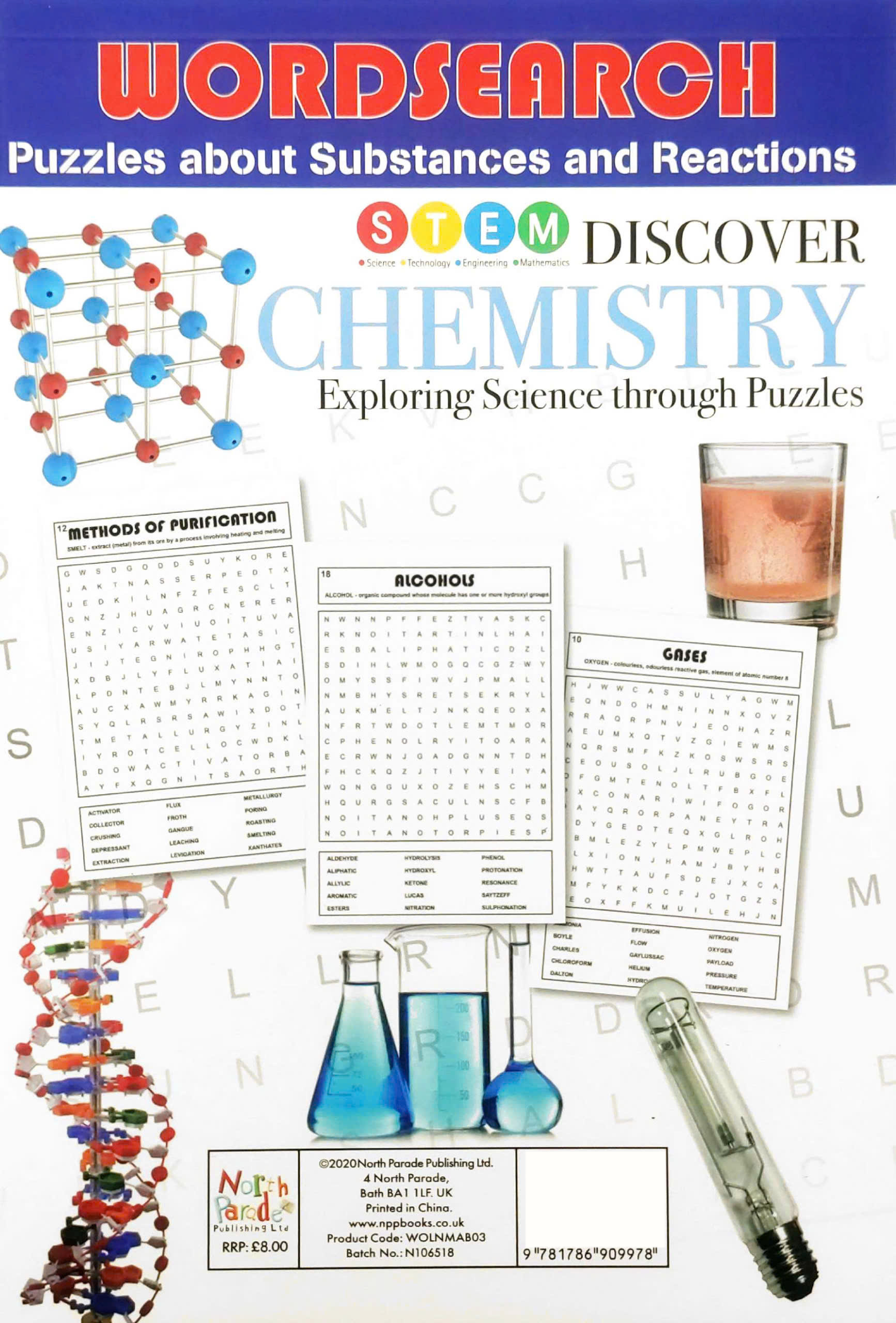 Discover Chemistry – Wordsearch Puzzle Book