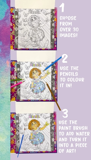 disney: encanto (colouring book and pencil set)