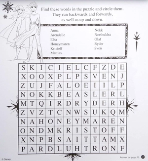 disney frozen 2 colouring & activity set