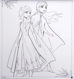 disney frozen 2 colouring & activity set
