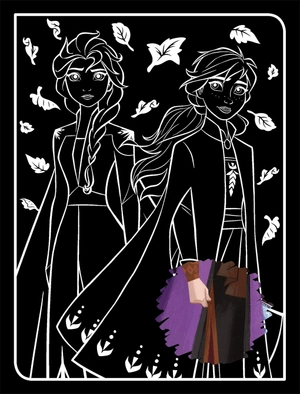 disney frozen 2: scratch art (scratch art disney)