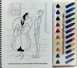 disney heroes & villains deluxe poster paint & color