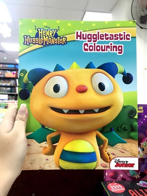disney junior henry hugglemonster huggletastic colouring