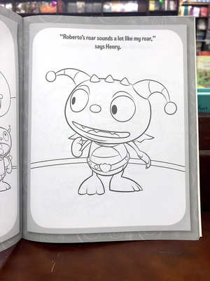 disney junior henry hugglemonster huggletastic colouring