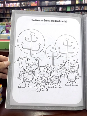 disney junior henry hugglemonster huggletastic colouring