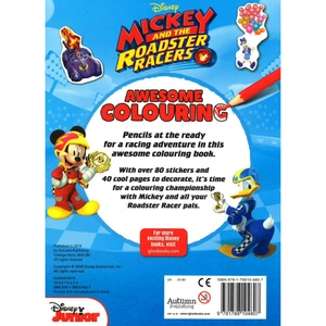 disney junior - mickey & the roadster racers: awesome colouring (colouring play disney)