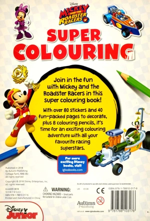 disney junior - mickey & the roadster racers: super colouring (colouring time xtra disney)