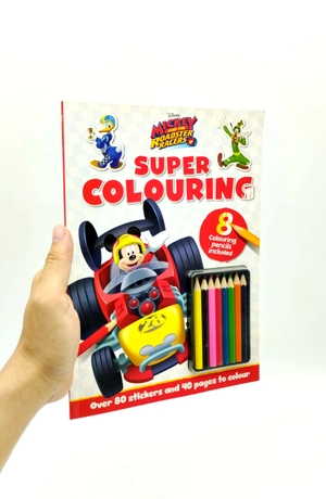 disney junior - mickey & the roadster racers: super colouring (colouring time xtra disney)
