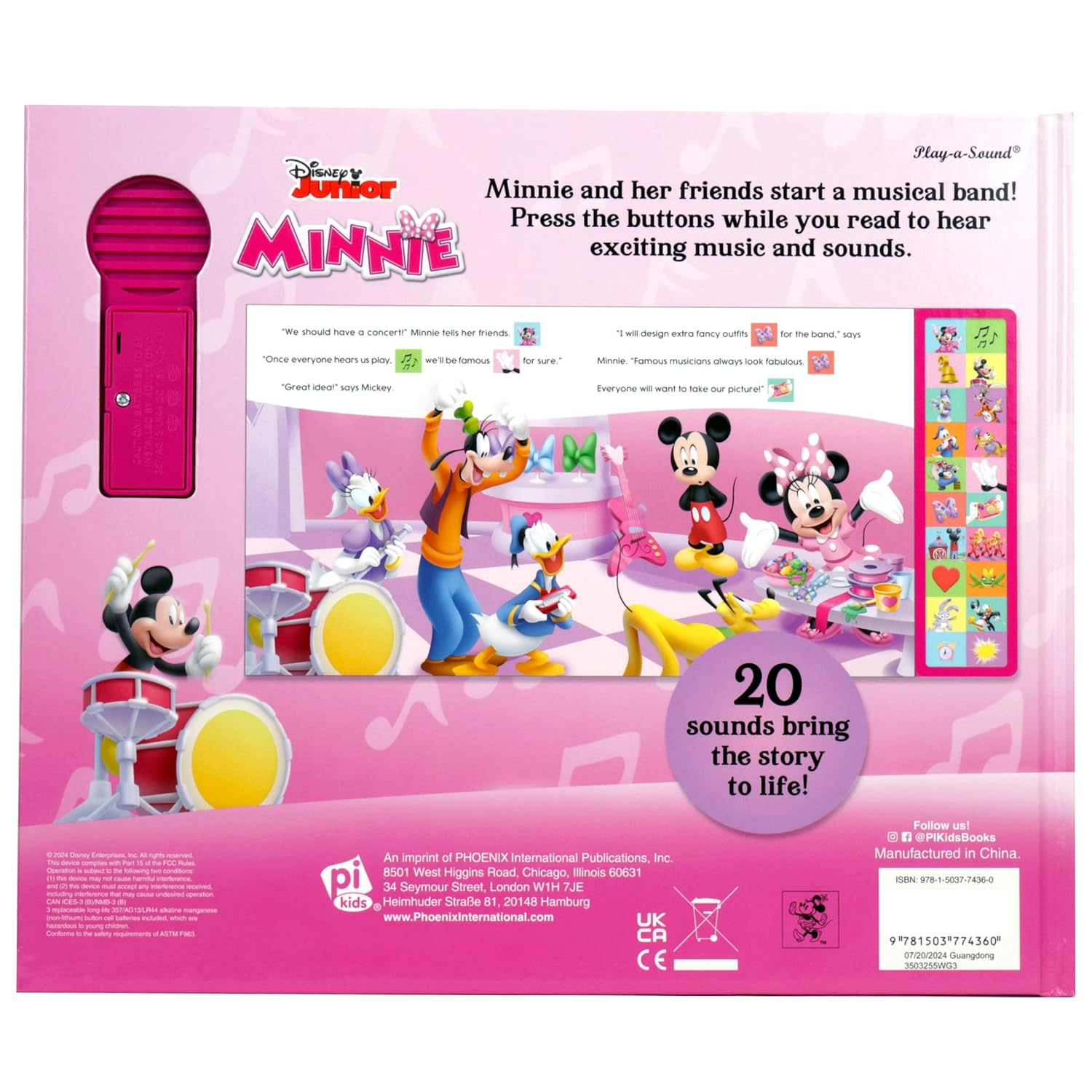 Disney Junior Minnie Mouse - Best Friend Band (20 Button Sound Book)