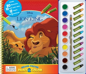 disney lion king deluxe poster paint & color