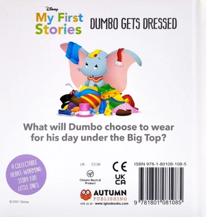 disney my first stories: dumbo gets dressed