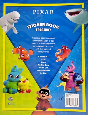 disney pixar sticker book treasury