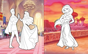 disney princess - 5 in 1 colouring
