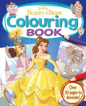 disney princess - beauty and the beast - colouring book