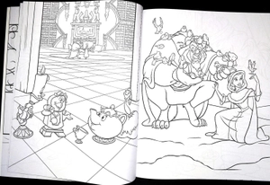 disney princess - beauty and the beast - colouring book