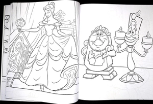 disney princess - beauty and the beast - colouring book