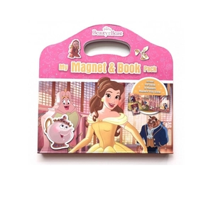 disney princess beauty and the beast: my magnet & book pack