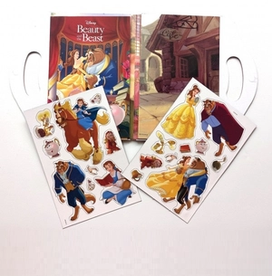 disney princess beauty and the beast: my magnet & book pack