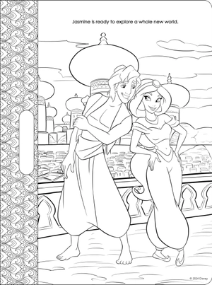 disney princess - giant colour me pad