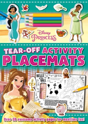 disney princess - tear-off activity placemats