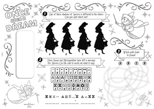 disney princess - tear-off activity placemats