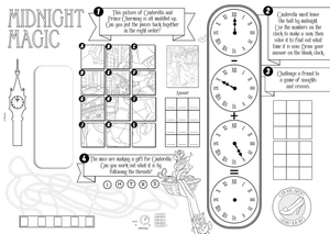 disney princess - tear-off activity placemats