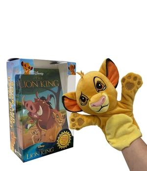 disney the lion king book and hand puppet