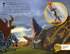 disney the lion king book and hand puppet